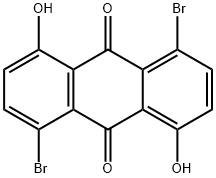 1,5-dihydroxy-4,8-dibromoanthraquinone Struktur