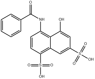 4-(苯甲?；被?-5-羥基萘-1,7-二磺酸 結(jié)構(gòu)式