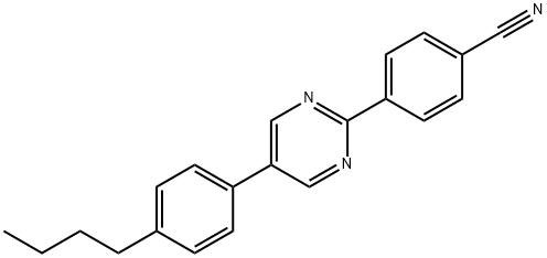 4-[5-(4-butylphenyl)pyrimidin-2-yl]benzonitrile  Struktur