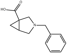 3-Benzyl-3-azabicyclo[3.1.0]hexane-1-carboxylic acid Struktur