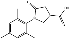 5-OXO-1-(2,4,6-TRIMETHYL-PHENYL)-PYRROLIDINE-3-CARBOXYLIC ACID price.