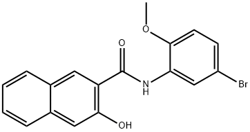 N-(5-Bromo-2-methoxyphenyl)-3-hydroxy-2-naphthamide Struktur