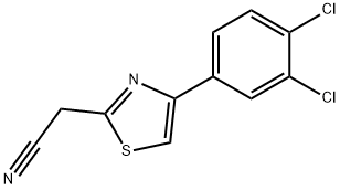 2-[4-(3,4-DICHLOROPHENYL)-1,3-THIAZOL-2-YL]ACETONITRILE Struktur