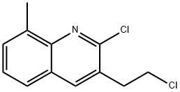 2-CHLORO-3-(2-CHLOROETHYL)-8-METHYLQUINOLINE Struktur