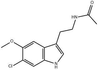 6-CHLOROMELATONIN Struktur