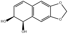 Naphtho[2,3-d]-1,3-dioxole-5,6-diol, 5,6-dihydro-, (5R,6S)- (9CI) Struktur