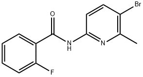 N-(5-bromo-6-methyl-2-pyridinyl)-2-fluorobenzamide Struktur