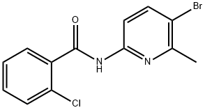 N-(5-bromo-6-methyl-2-pyridinyl)-2-chlorobenzamide Struktur