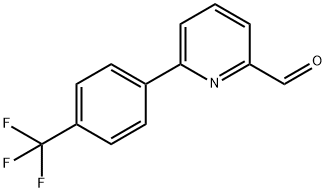 6-[4-(TRIFLUOROMETHYL)PHENYL]PYRIDINE-2-CARBALDEHYDE Struktur