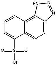 1H-naphtho[1,2-d]triazole-6-sulphonic acid Struktur