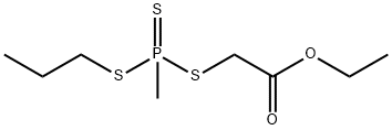 [[Methyl(propylthio)thiophosphinoyl]thio]acetic acid ethyl ester Structure