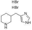 3-(1H-IMIDAZOL-4-YLMETHYL)PIPERIDINE 2HBR Struktur