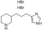 3-[3-(1H-IMIDAZOL-4-YL)-PROPYL]-PIPERIDINE 2HBR Struktur