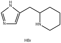 2-(1H-IMIDAZOL-4-YLMETHYL)PIPERIDINE 2HBR Struktur