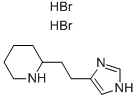 2-[2-(1H-IMIDAZOL-4-YL)-ETHYL]-PIPERIDINE 2HBR Struktur