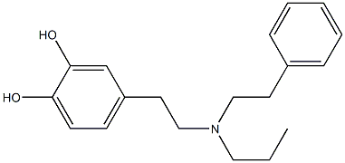 4-[2-[(2-Phenylethyl)propylamino]ethyl]-1,2-benzenediol Struktur