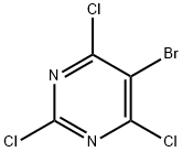 5-Bromo-2,4,6-trichloropyrimidine Struktur