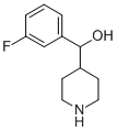 ALPHA-(3-FLUOROPHENYL)-4-PIPERIDINEMETHANOL Struktur