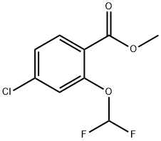 methyl 4-chloro-2-(difluoromethoxy)benzoate Struktur