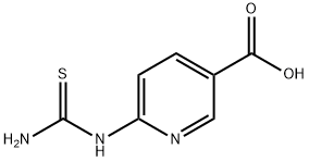 3-Pyridinecarboxylicacid,6-[(aminothioxomethyl)amino]-(9CI) Struktur