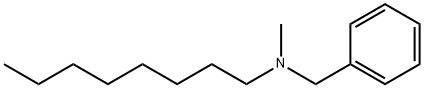 Methylbenzyloctylamine Struktur