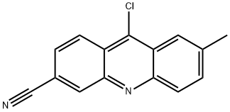 9-Chloro-7-methyl-3-acridinecarbonitrile Struktur