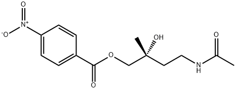 N-[(R)-3-Hydroxy-3-methyl-4-[(4-nitrobenzoyl)oxy]butyl]acetamide Struktur