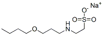 2-[(3-Butoxypropyl)amino]ethanesulfonic acid sodium salt Struktur