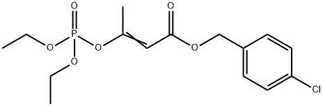 [1-(4-Chlorobenzyloxycarbonyl)-1-propen-2-yl]diethyl=phosphate Struktur