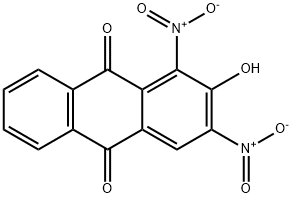 2-hydroxy-1,3-dinitroanthraquinone Struktur