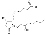 9ALPHA,15S-DIHYDROXY-11-OXO-PROSTA-5Z,12E-DIEN-1-OIC ACID Struktur