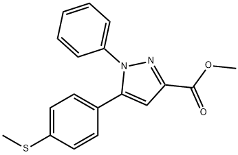 5-(4-METHYLSULFANYL-PHENYL)-1-PHENYL-1H-PYRAZOLE-3-CARBOXYLIC ACID METHYL ESTER price.