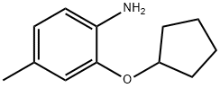 Benzenamine, 2-(cyclopentyloxy)-4-methyl- (9CI) Struktur