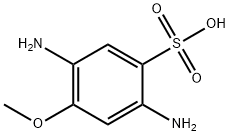 2,5-diamino-4-methoxybenzenesulphonic acid Struktur