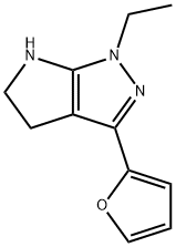 Pyrrolo[2,3-c]pyrazole, 1-ethyl-3-(2-furanyl)-1,4,5,6-tetrahydro- (9CI) Struktur