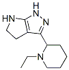 Pyrrolo[2,3-c]pyrazole, 3-(1-ethyl-2-piperidinyl)-1,4,5,6-tetrahydro- (9CI) Struktur