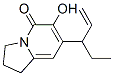 5(1H)-Indolizinone, 7-(1-ethyl-2-propenyl)-2,3-dihydro-6-hydroxy- (9CI) Struktur