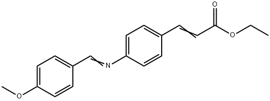 4-[(4-METHOXYBENZYLIDENE)AMINO]CINNAMIC ACID ETHYL ESTER Struktur