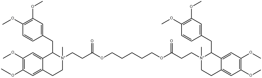 2,2'-[1,5-ペンタンジイルビス[オキシ(3-オキソ-3,1-プロパンジイル)]]ビス[1-[(3,4-ジメトキシフェニル)メチル]-1,2,3,4-テトラヒドロ-6,7-ジメトキシ-2-メチルイソキノリニウム] price.