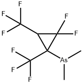 Arsine, 2,2-difluoro-1,3-bis(trifluoromethyl)cyclopropyldimethyl- Struktur