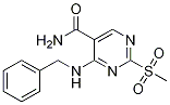 5-PyriMidinecarboxaMide, 2-(Methylsulfonyl)-4-[(phenylMethyl)aMino]- Struktur