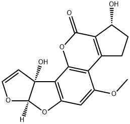 aflatoxicol M1 Struktur