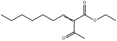 ethyl 2-acetylnon-2-enoate Struktur