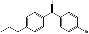 4-BROMO-4'-N-PROPYLBENZOPHENONE Struktur