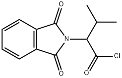 2-(1,3-dioxoisoindol-2-yl)-3-methyl-butanoyl chloride Struktur