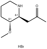 trans-1-(3-Methoxy-2-piperidinyl)-2-propanone HydrobroMide Struktur