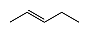 trans-2-Pentene Struktur