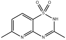 2H-Pyrido[2,3-e]-1,2,4-thiadiazine, 3,6-dimethyl-, 1,1-dioxide (9CI) Struktur