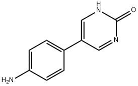 2(1H)-Pyrimidinone, 5-(4-aminophenyl)- (9CI) Struktur