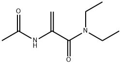 2-Propenamide,  2-(acetylamino)-N,N-diethyl- Struktur